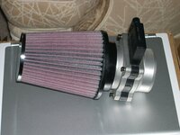 DSCN1316  3 inch GM MAF with K&N 3320 air filter, all when new.JPG