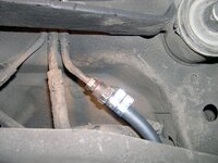 Talon in 2009 with new 5-16ths fuel hose from tank to hard line under car.JPG
